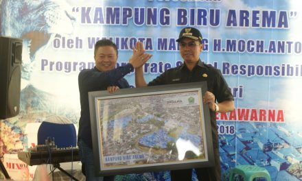 Peresmian Kampung Biru Arema Malang