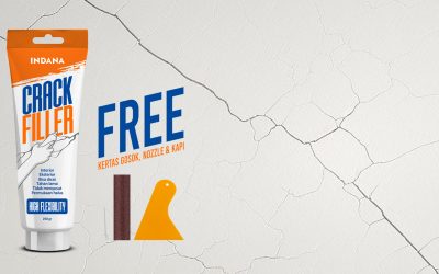 Solusi Mudah Menutup Retak Dinding dan Lubang Paku dengan Indana Crack Filler